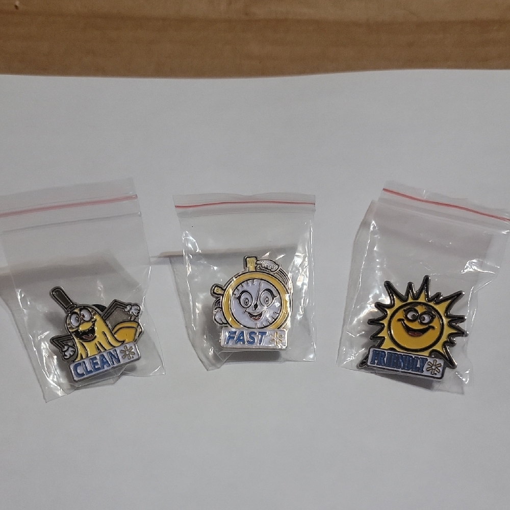 Walmart "Clean-Fast-Friendly Pin Set